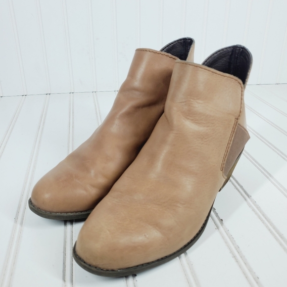 Me Too Zoey Leather Block Heel Round Toe Ankle Boots i36 - Picture 2 of 11